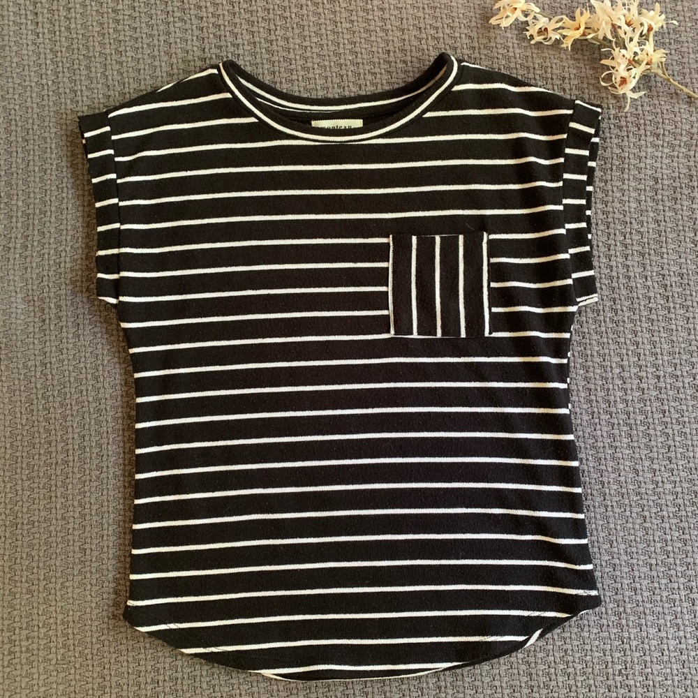 MONTEAU Striped Top